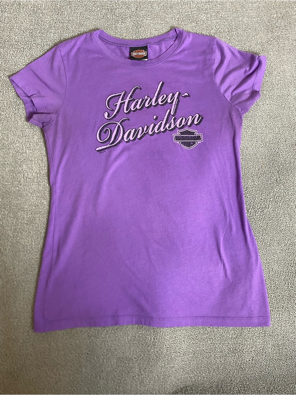 Harley-Davidson Zion Distressed Women's Tee- Moto Motorcycle Biker Rider
